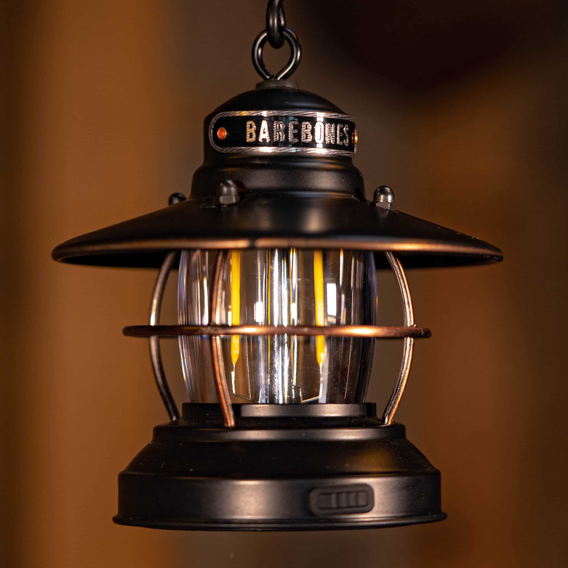 Barebones Mini Edison Lantern Bronze