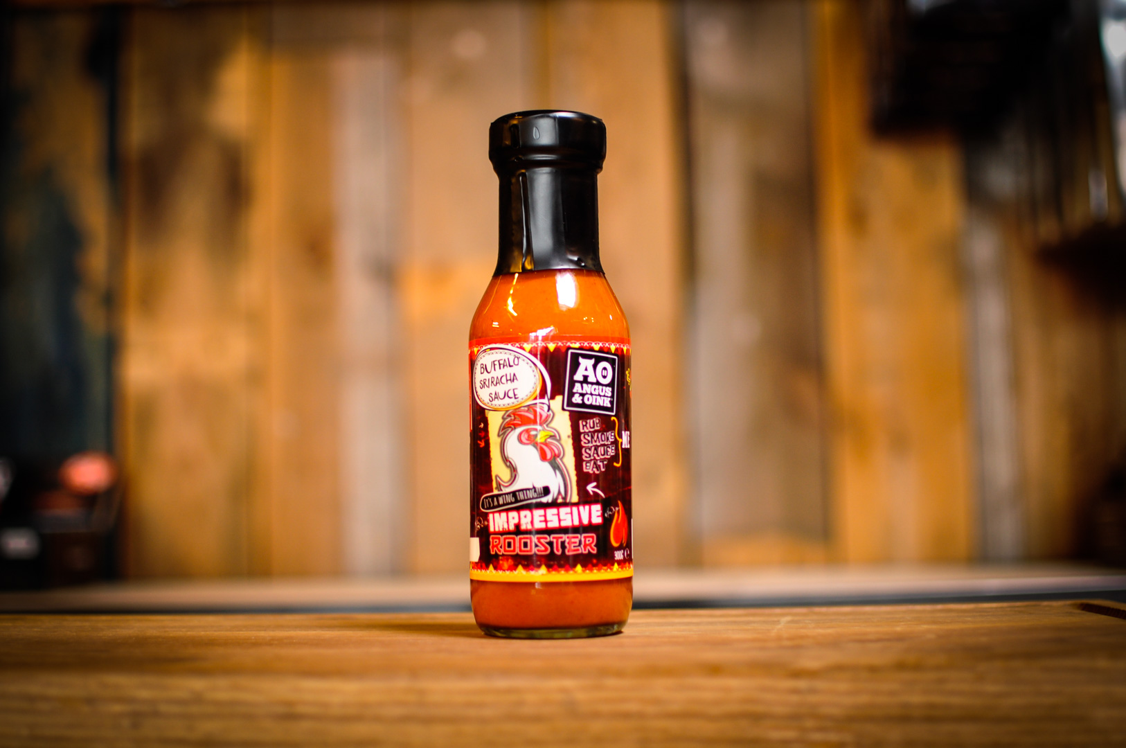 Angus & Oink Impressive Rooster Buffalo Sriracha Sauce - 295 ml