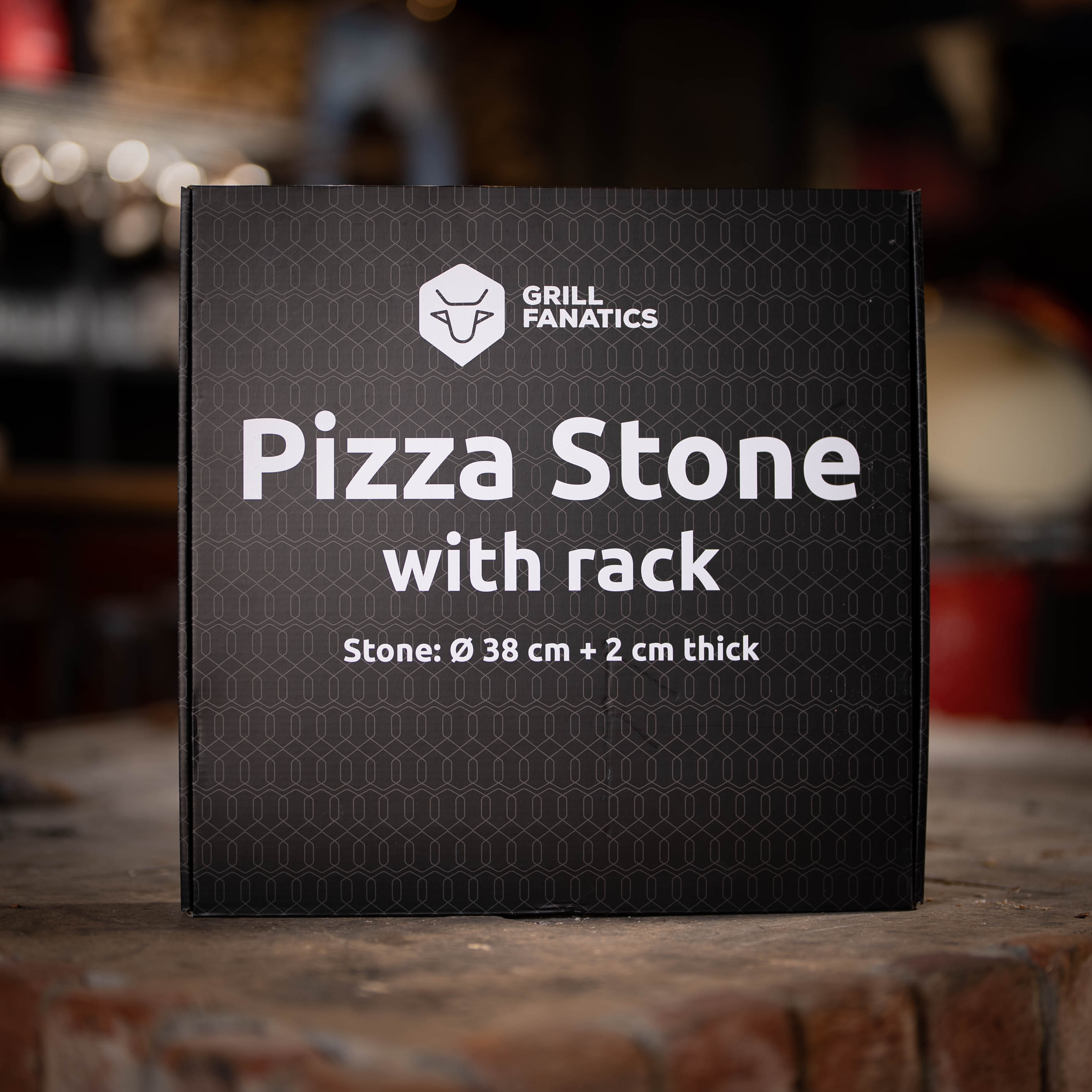 Grill Fanatics Pizza Stone With Rack
