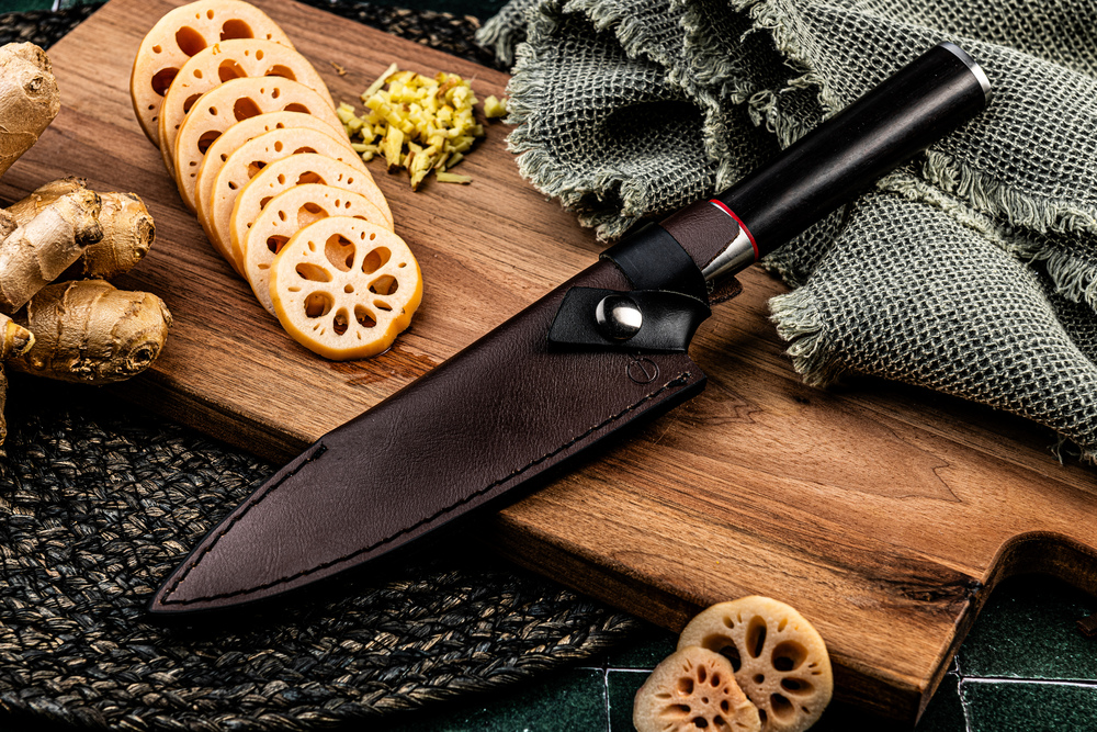 Leather Forged Chef's 16cm hoes