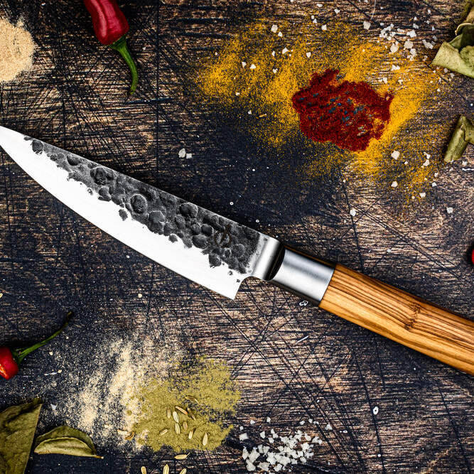Olive Forged Chef's Knife - 16 cm
