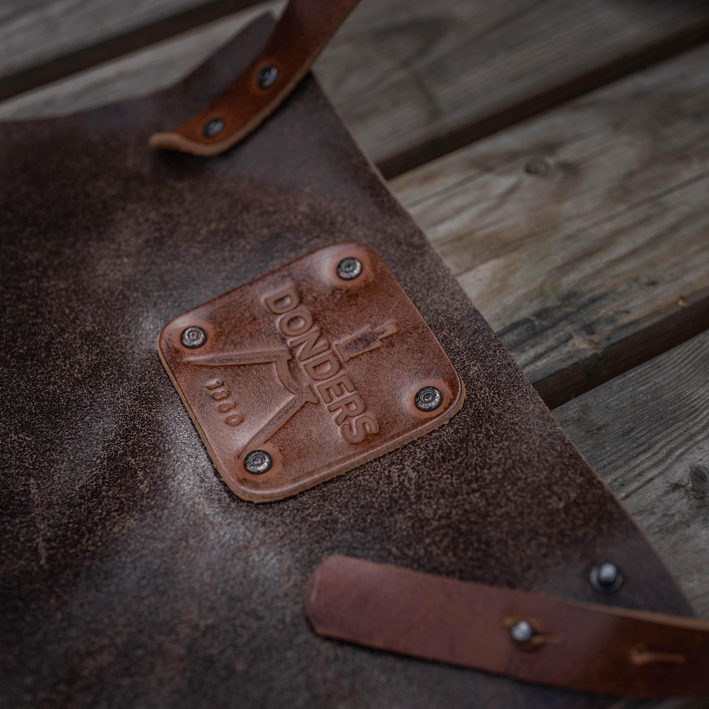 Donders Leather Apron - Dark Brown