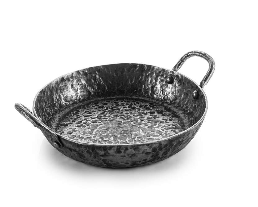 Forged Frying Pan Met 2 Handvatten 220cm