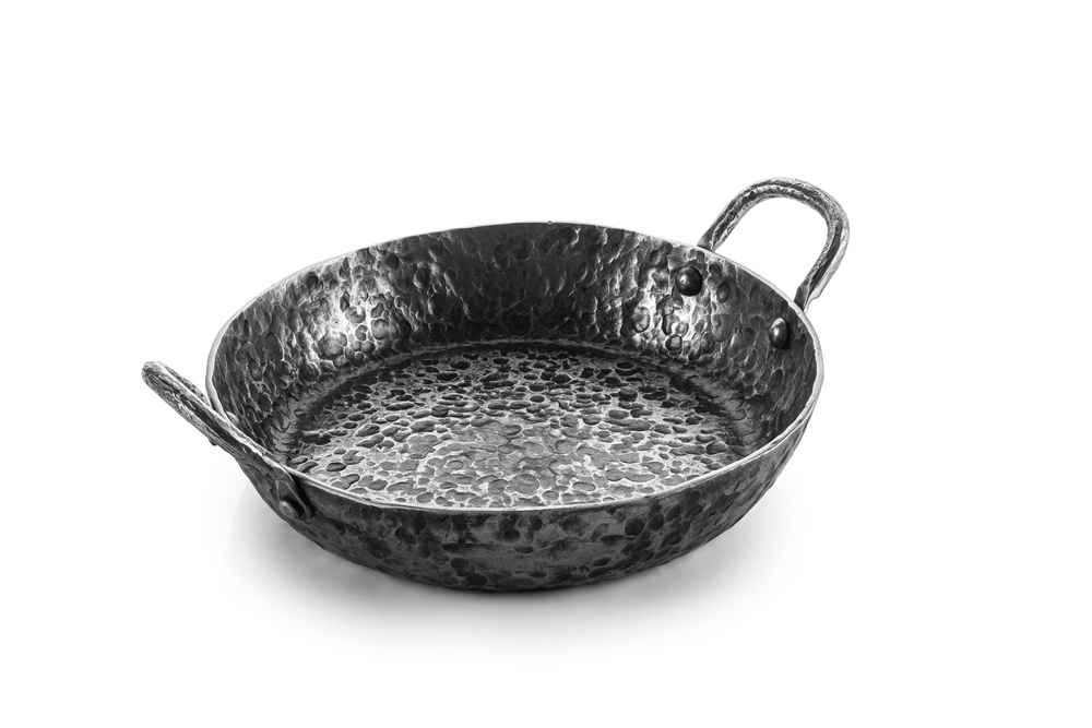 Forged Frying Pan Met 2 Handvatten 220cm