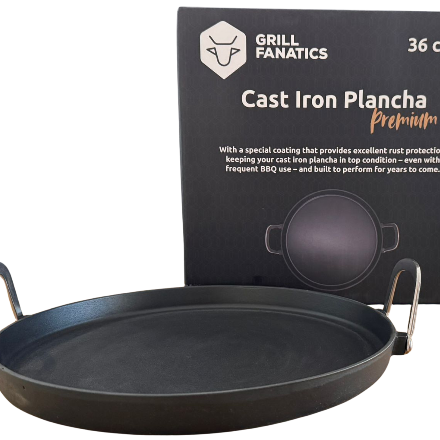 Gietijzeren plancha 36 cm